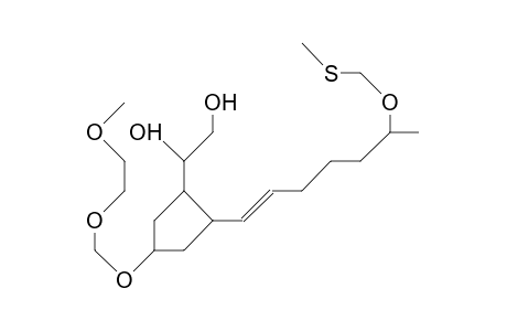 1(R),2(S),4(S),1'(S),6'(S)-1-(1,2-Dihydroxy-ethyl)-2-(6-methylthio-methoxy)-(E)-1-heptenyl-4-(methoxyethoxy-methoxy)-cyc