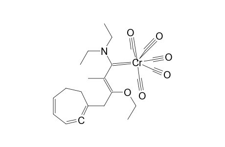 Pentacarbonyl[4-cycloheptatrienyl-1-(diethylamino)-3-ethoxy-2-methyl-2(Z)-butenylidene] chromium