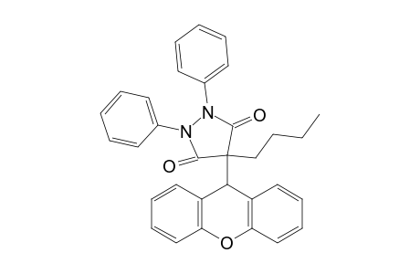 1,2-Diphenyl-4-n-butyl-4-xanthen-9-yl-pyrazolidin-3,5-dione