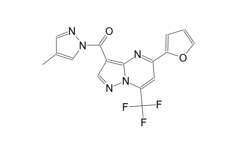 5-(2-furyl)-3-[(4-methyl-1H-pyrazol-1-yl)carbonyl]-7-(trifluoromethyl)pyrazolo[1,5-a]pyrimidine