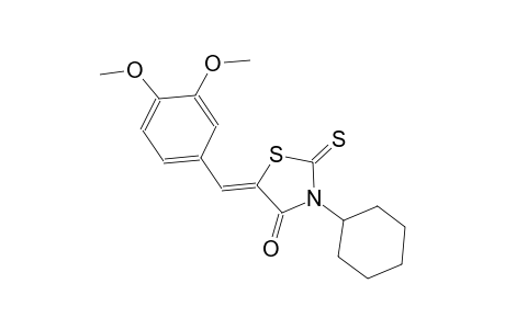 4-thiazolidinone, 3-cyclohexyl-5-[(3,4-dimethoxyphenyl)methylene]-2-thioxo-, (5Z)-