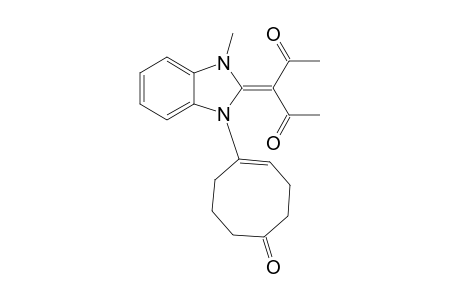 3-[1-methyl-3-[(1E)-5-oxidanylidenecycloocten-1-yl]benzimidazol-2-ylidene]pentane-2,4-dione