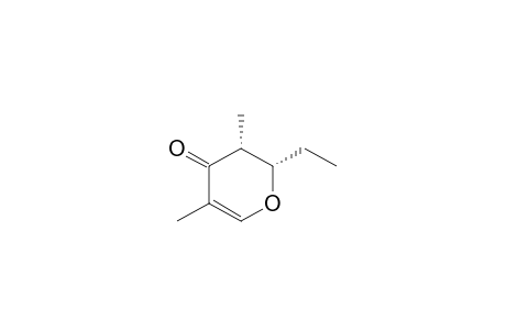 (2RS,3SR)-2-Ethyl-2,3-dihydro-3,5-dimethyl-4H-pyran-4-one