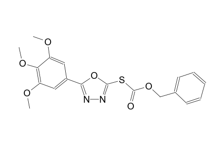 O-benzyl S-[5-(3,4,5-trimethoxyphenyl)-1,3,4-oxadiazol-2-yl] thiocarbonate