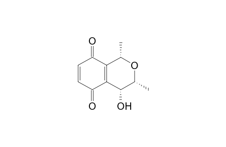 (1S,3R,4R)-1,3-dimethyl-4-oxidanyl-3,4-dihydro-1H-isochromene-5,8-dione