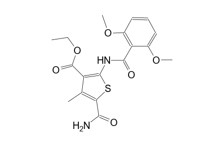 ethyl 5-(aminocarbonyl)-2-[(2,6-dimethoxybenzoyl)amino]-4-methyl-3-thiophenecarboxylate