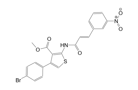 methyl 4-(4-bromophenyl)-2-{[(2E)-3-(3-nitrophenyl)-2-propenoyl]amino}-3-thiophenecarboxylate