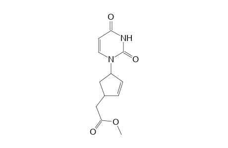 (+-)-cis-1-[4-(Methoxycarbonylmethyl)-2-cyclopenten-1-yl]uracil