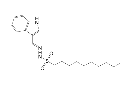 1-decanesulfonic acid, 2-[(E)-1H-indol-3-ylmethylidene]hydrazide
