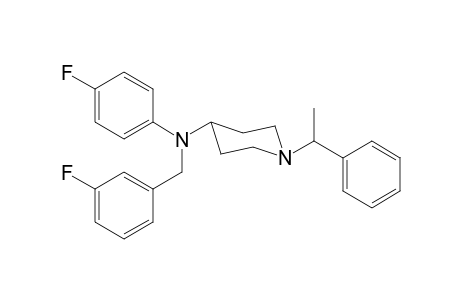 N-(3-Fluorobenzyl)-N-4-fluorophenyl-1-(1-phenylethyl)piperidin-4-amine