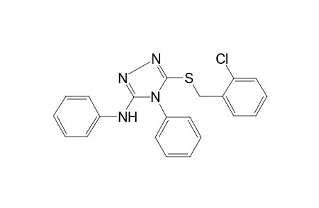 5-[(2-chlorophenyl)methylsulfanyl]-N,4-diphenyl-1,2,4-triazol-3-amine
