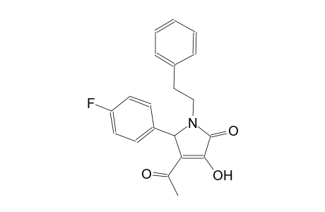 2H-pyrrol-2-one, 4-acetyl-5-(4-fluorophenyl)-1,5-dihydro-3-hydroxy-1-(2-phenylethyl)-