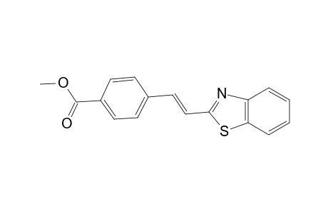 Benzoic acid, 4-[2-(2-benzothiazolyl)ethenyl]-, methyl ester