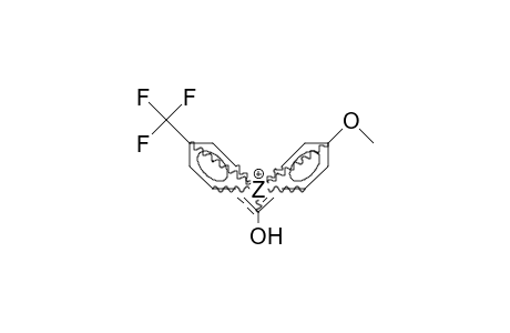 4-Trifluoromethylphenyl-4-methoxyphenyl-hydroxy-carbenium cation