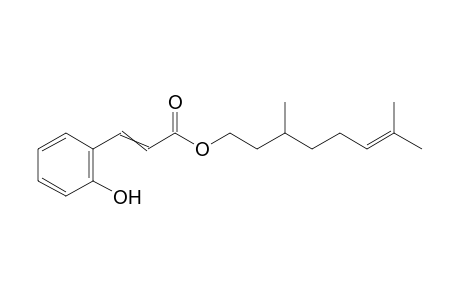 3-(2-Hydroxy-phenyl)acrylic acid 3,7-dimethyl-oct-6-enyl ester