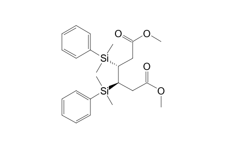 rac-Dimethyl (3R,4R)-3,4-bis[dimethyl(phenyl)silyl]hexane-1,6-dioate