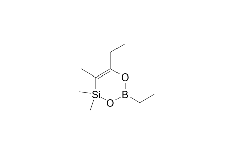 2,6-Diethyl-4,4,5-trimethyl-1,3-dioxa-4-sila-2-boracyclohex-5-ene