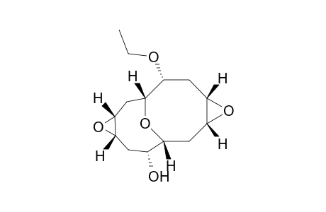 (1R*,2R*,4S*,5R*,7R*,8R*,10S*,11R*)-4,5:10,11-Diepoxy-8-ethoxy-13-oxabicyclo[5.5.1]tridecan-2-ol
