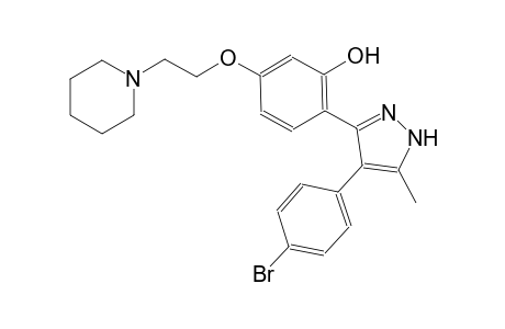 phenol, 2-[4-(4-bromophenyl)-5-methyl-1H-pyrazol-3-yl]-5-[2-(1-piperidinyl)ethoxy]-
