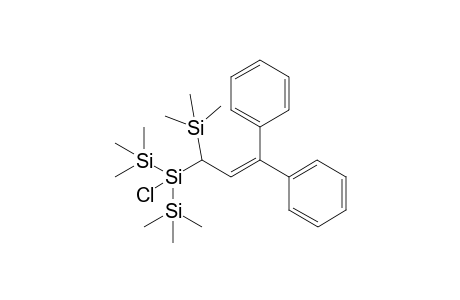 Chloro(3,3-diphenyl-2-propenyl-1-trimethylsilyl)bis(trimethylsilyl)- silane