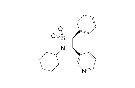 cis-2-Cyclohexyl-3-(3-pyridyl)-4-phenyl-1,2-thiazetizine 1,1-dioxide