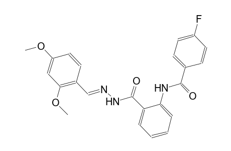 benzoic acid, 2-[(4-fluorobenzoyl)amino]-, 2-[(E)-(2,4-dimethoxyphenyl)methylidene]hydrazide