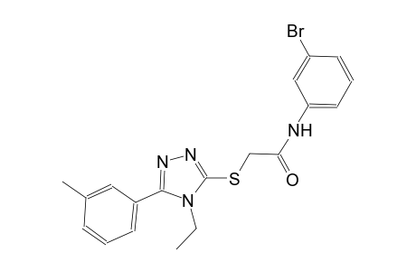 N-(3-bromophenyl)-2-{[4-ethyl-5-(3-methylphenyl)-4H-1,2,4-triazol-3-yl]sulfanyl}acetamide