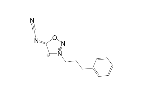 N-Cyano-3-[3'-phenylpropyl]-5-sydnone-imine