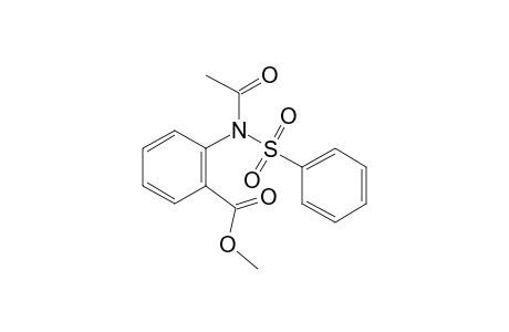 Methyl 2-[(phenylsulfonyl)amino]benzoate, acetate