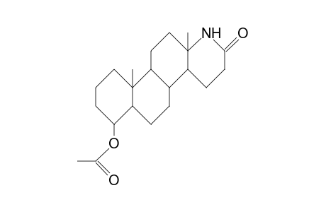 4b-Acetoxy-17a-aza-D-homo-5a-androstan-17-one