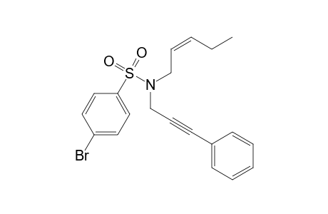 (Z)-4-Bromo-N-(2-pentenyl)-N-(3-phenyl-2-propynyl)benzenesulfonamide