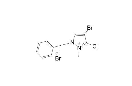 1-Methyl-2-phenyl-4-bromo-5-chloropyrazolium bromide