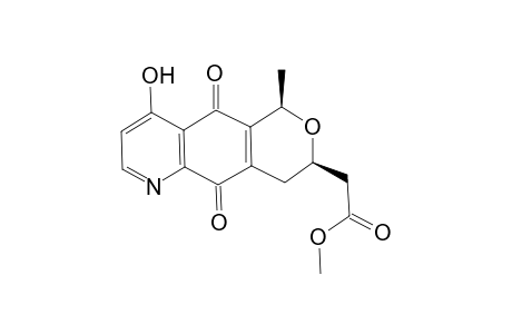 2-[(6R,8R)-4,5,10-triketo-6-methyl-1,6,8,9-tetrahydropyrano[3,4-g]quinolin-8-yl]acetic acid methyl ester