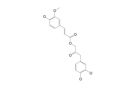CIMIRACEMATE-B;2'-OXO-3'-(3,4-DIHYDROXYPHENYL)-PROPOXY-3-(4-HYDROXY-3-METHOXYPHENYL)-2E-PROPENOATE