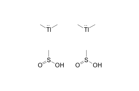 Dimethylthallium; methanesulfinic acid