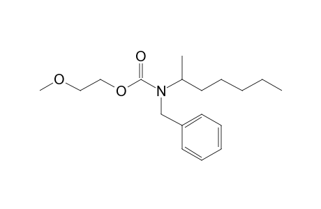 Carbonic acid, monoamide, N-benzyl-N-(hept-2-yl)-, 2-methoxyethyl ester