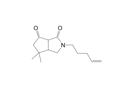 6,6-Dimethyl-2,8-dioxo-3-(4-pentenyl)-3-azabicyclo[3.3.0]octane