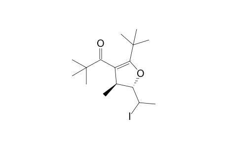 trans-1-[2-tert-Butyl-5-(1-iodoethyl)-4-methyl-4,5-dihydro-furan-3-yl]-2,2-dimethylpropanone