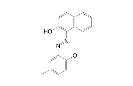 2-Methoxy-5-methylaniline->2-naphthol2-Naphthalenol, 1-[(2-methoxy-3-methylphenyl)azo]-