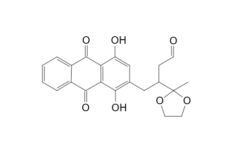 2-(2'-Formylmethyl-3'-ethylenedioxybutyl)-1,4-dihydroxyanthraquinone