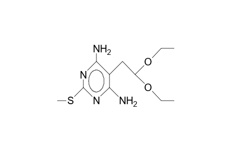 4,6-Diamino-5-(2,2-diethoxy-ethyl)-2-(methylthio)-pyrimidine