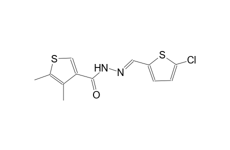 N'-[(E)-(5-chloro-2-thienyl)methylidene]-4,5-dimethyl-3-thiophenecarbohydrazide
