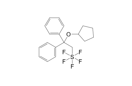 (2-(cyclopentyloxy)-2,2-diphenylethyl)pentafluoro-lamda-6-sulfane