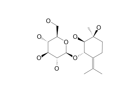 REL-(1S,2R,3R)-TERPINOLENE-1,2,3-TRIOL-3-O-BETA-D-GLUCOPYRANOSIDE