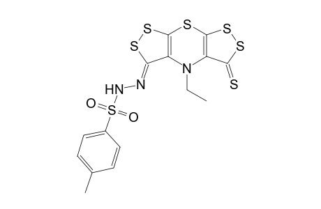 4-Ethyl-3-thioxo-3H.4H,5H-bis[1,2]dithiolo[3,4-b:4',3'-e][1,4]thiazine-5-one N-(p-tolylsulfonyl)hydrazone