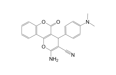 4H,5H-pyrano[3,2-c][1]benzopyran-3-carbonitrile, 2-amino-4-[4-(dimethylamino)phenyl]-5-oxo-