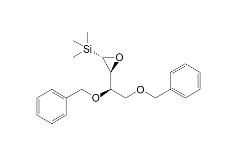 (2R*,3S*,4S*)-1,2-O-Dibenzyl-3,4-epoxy-4-(trimethylsilyl)butane-1,2-diol