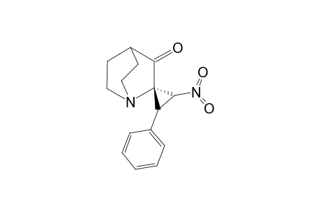 (1S*,2S*,2'S*)-3'-KETO-1-NITRO-2-PHENYLSPIRO-[CYClOPROPANE-3,2'-QUINUClIDINE]