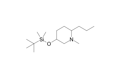 5-[(t-Butyldimethylsilyl)oxy]-1-methyl-2-propylpiperidine
