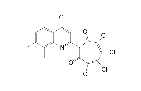 2-(4-Chloro-7,8-methyl-2-quinolyl)-4,5,6,7-tetrachloro-1,3-tropolone